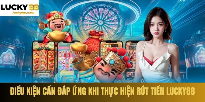 Điều kiện cần đáp ứng khi thực hiện rút tiền LUCKY88